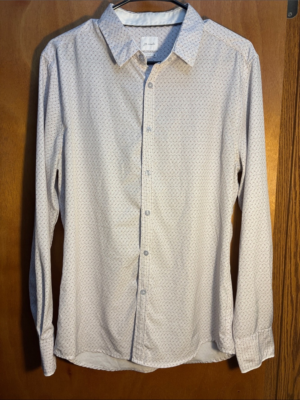 JB Holt Micro-Pattern Long-Sleeve Athletic Stretch Shirt